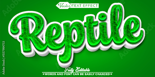  Reptile Lizard Snake Wild Nature Exotic Fully Editable Text Effect Template