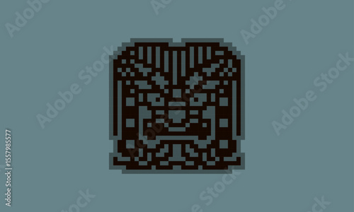 Onigawara dot illustration1 -pixel art-