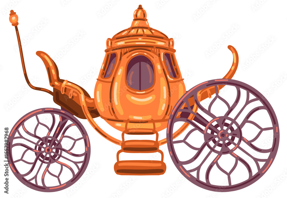 Fototapeta premium Fantasy Horse Carriage
