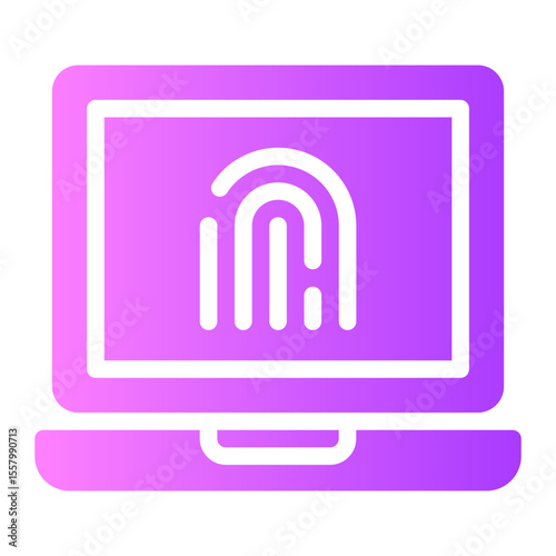 fingerprint gradient icon