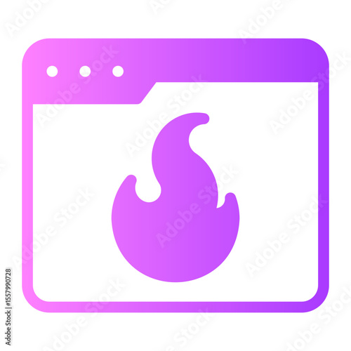 fire gradient icon