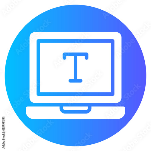 text gradient icon