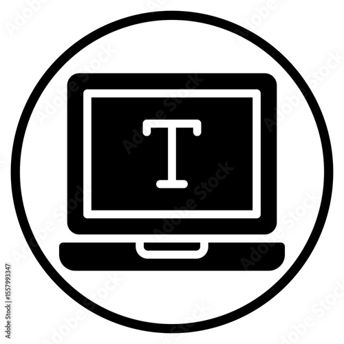 text glyph icon