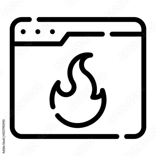 fire line icon