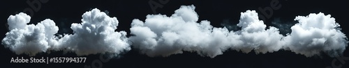 5 white smoke cloud vector sets isolated on a black background, vector illustration design with a clipping path. Full depth of field. Focus stacking.