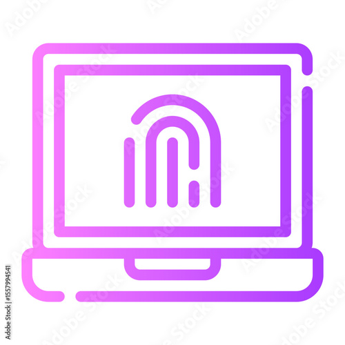 fingerprint gradient icon