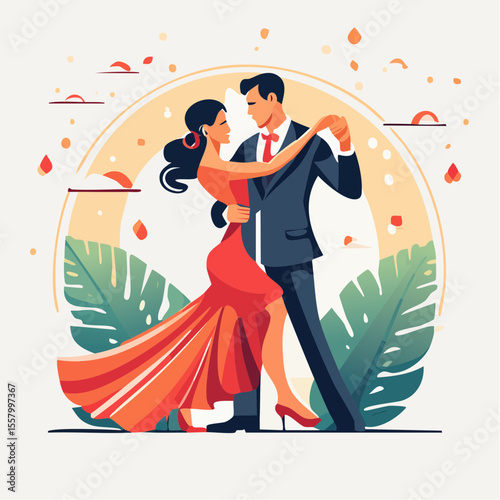 couple dancing tango
