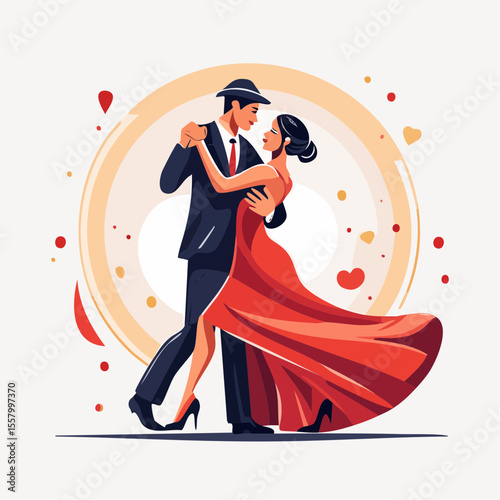 dancing couple dancing tango