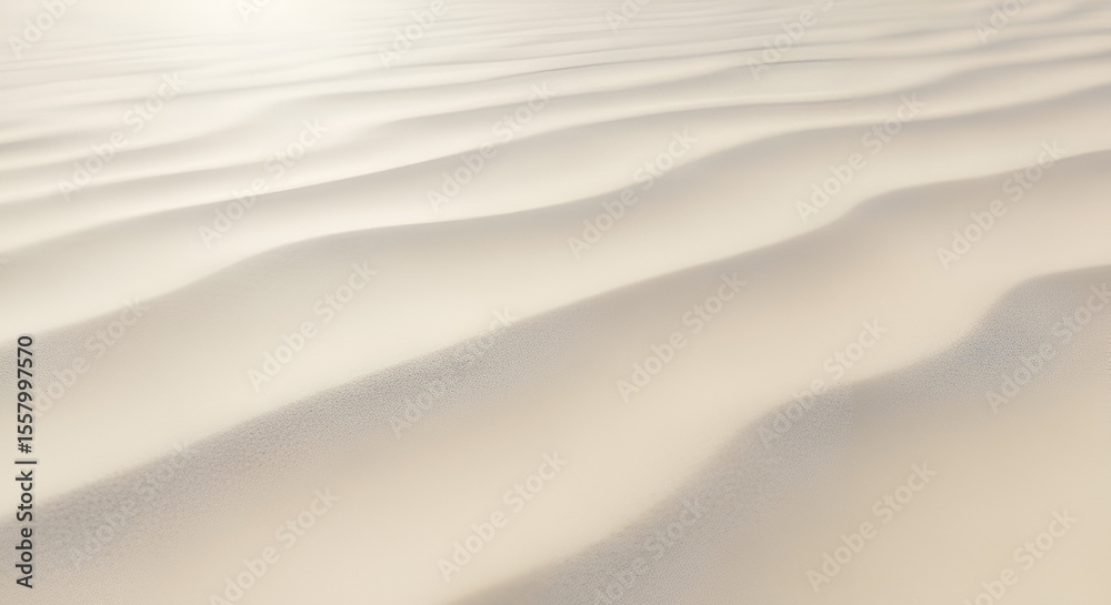 Obraz premium A minimalist background of serene sand dunes with soft light, showcasing natural wave-like texture and tranquil patterns.