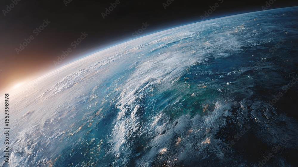 Fototapeta premium View of the Earth from space