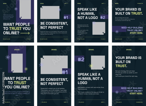 Bold Minimal Social Media Carousel Design