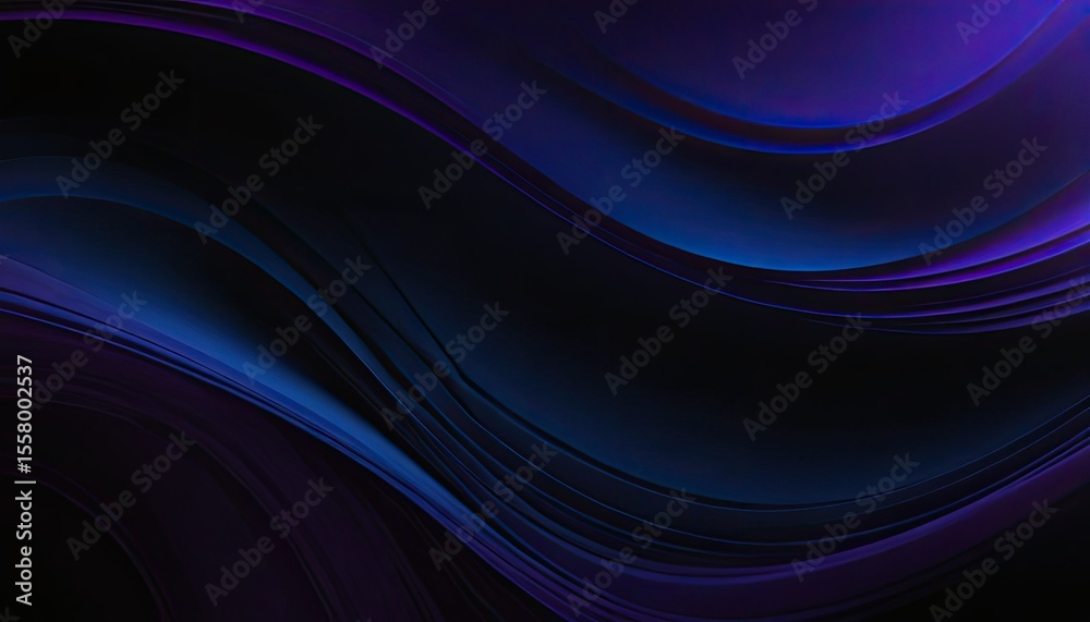 Obraz premium Abstract dark background with purple lines generative ai 5