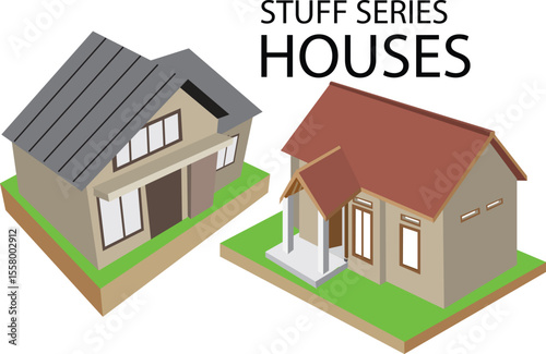 illustration vector of house for sale
