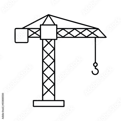 crane hook vector illustration