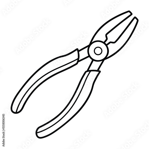 wire cutter isolated on white background