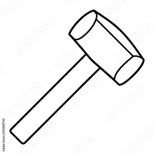 hammer isolated on white