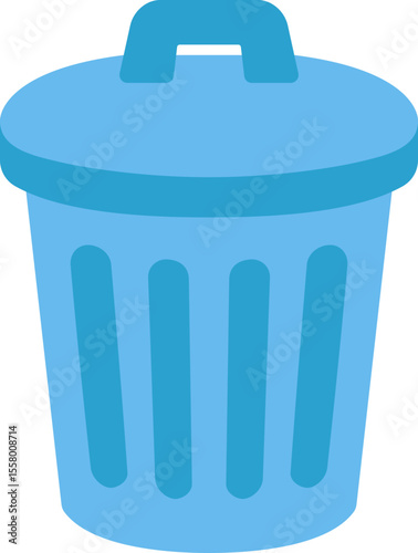 Trash Bin Flat Icon