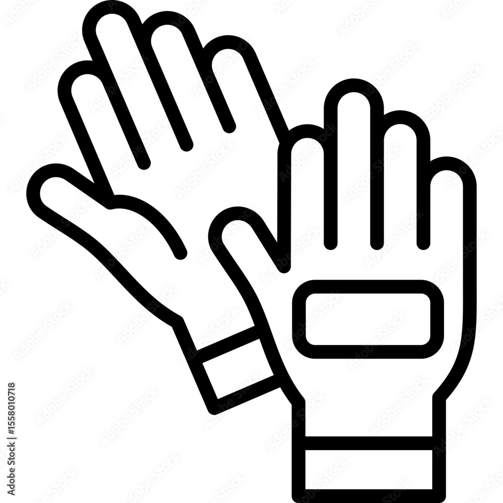 Obraz premium Protective Gloves Icon