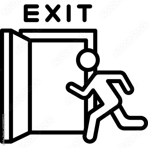 Emergency Exit Icon