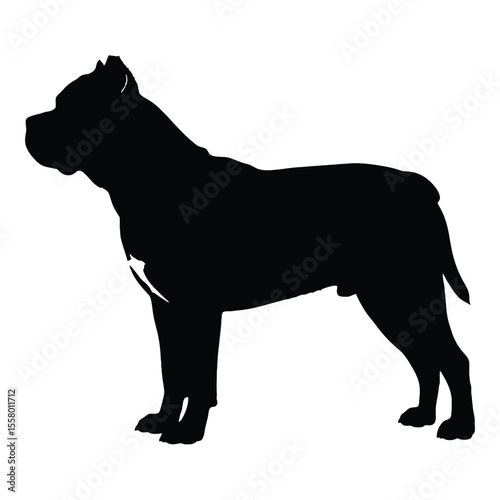 The striking silhouette of a dog, a powerful symbol of companionship and loyalty. A sleek, minimalist design conveys strength and grace