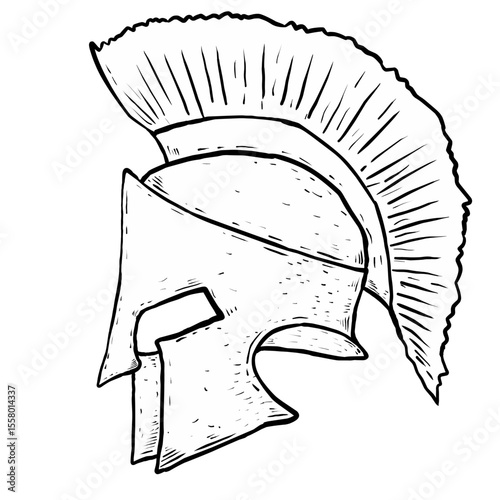 Sketcu Spartan helmet greek