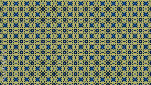 Premium and Colorful floral pattern with geometric design.