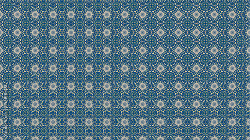 Premium and Colorful floral pattern with geometric design.