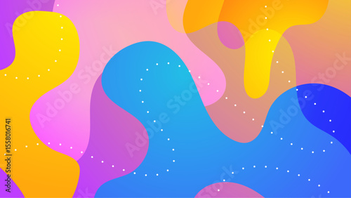 Abstract colorful fluid design. Vibrant and dynamic art perfect for backgrounds, web design, branding, and print materials. Versatile and eye-catching.