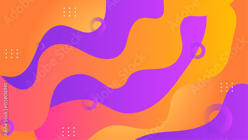 Abstract colorful design with fluid shapes perfect for background, wallpaper, print design, digital art, and creative projects. Energizing and vibrant visuals.