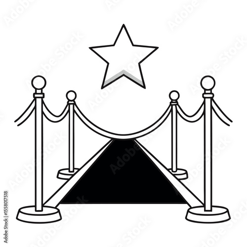 Black Carpet Red Carpet Entrance Star Award Ceremony