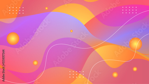 Abstract colorful fluid shapes and dots suitable for backgrounds, design projects, artistic compositions, digital art, and creative visual materials.