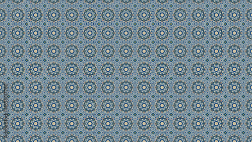 Premium and Colorful floral pattern with geometric design.