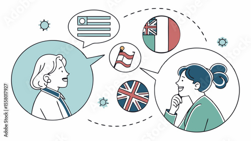 Global Dialogue: People Communicating in Multiple Languages, Language Exchange Concept