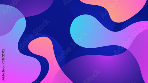 Abstract purple orange yellow fluid shapes suitable for backgrounds, posters, presentations, and modern design projects needing vibrant, colorful elements.