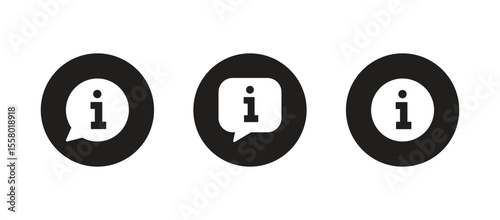 Info icons set. Information icon vector	