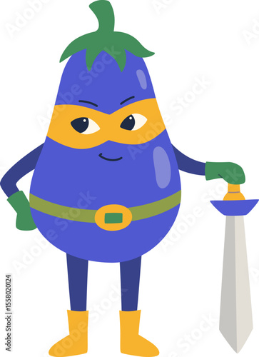 Superhero Eggplant

