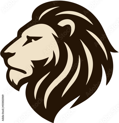A striking lion head rendered in bold, minimalist lines—radiating majesty, courage, and leadership. The geometric precision accentuates the lion’s regal presence, while the clean composition ensures c