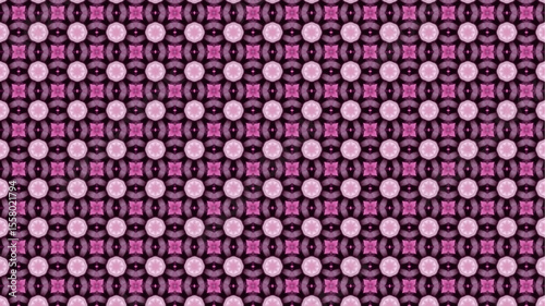 Modern pattern with geometric and floral decorative elements.