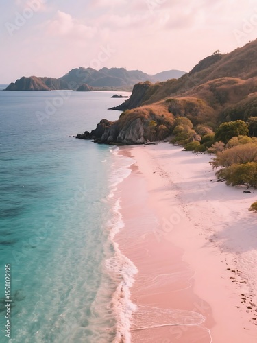 Pink Beach, Komodo Island, Indonesia