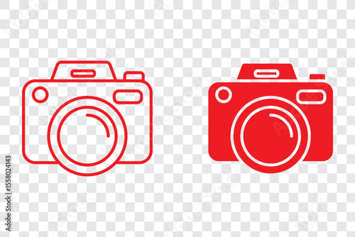 Camera icon set. photo camera icon. camera photography icon