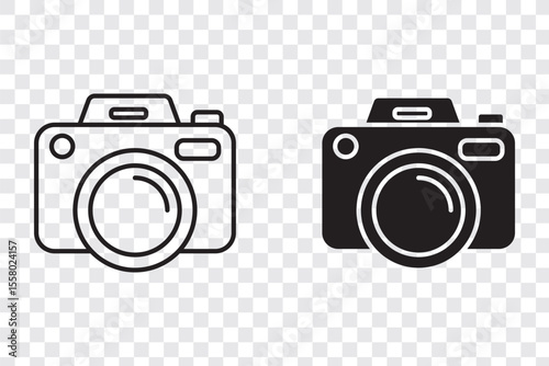 Camera icon set. photo camera icon. camera photography icon