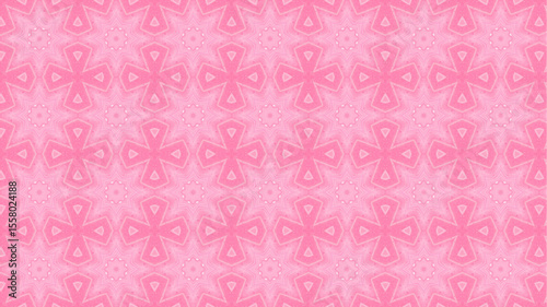 Modern pattern with geometric and floral decorative elements.