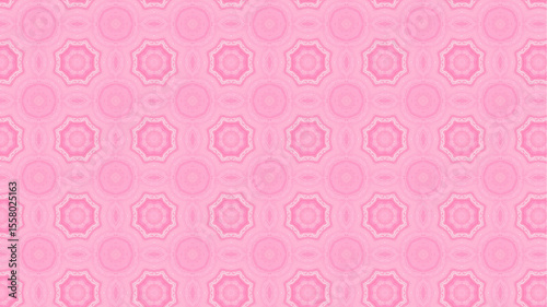 Modern pattern with geometric and floral decorative elements.