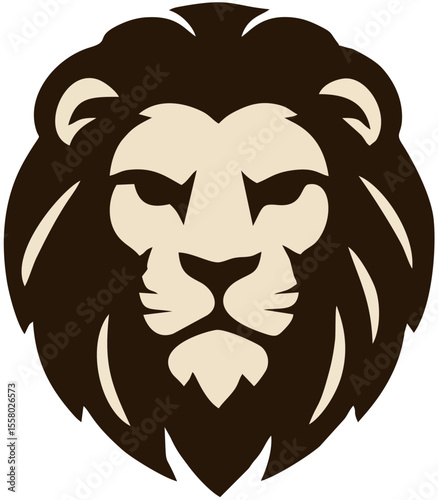 A striking lion head rendered in bold, minimalist lines—radiating majesty, courage, and leadership. The geometric precision accentuates the lion’s regal presence, while the clean composition ensures c