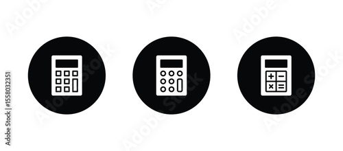 Calculator vector icon. Calculator symbol icon