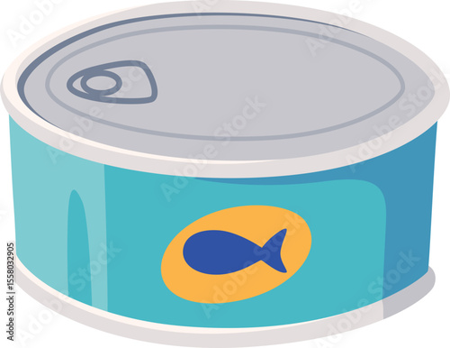 Pet Food Can Illustration

