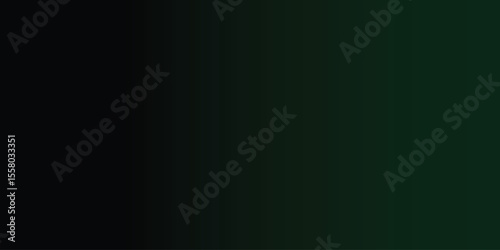 Dark Forest Green to Black Gradient – Minimal Vector Background