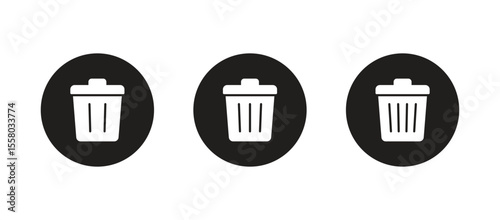 trash can icon vector. trash can symbol icon	