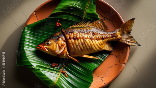 freshly grilled Ikan Saboko from Timor Leste, marinated in a rich tamarind and spice blend