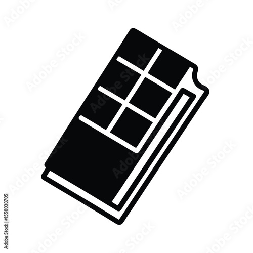 Chocolate Bar Icon Outline Vector Illustration